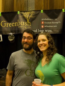 The Greenbush Booth at Bluechip Brewfest. Sadly, I can't find where I wrote down these lovely folks' names. I am not the most stellar blogger. Photo by Kristi Leach