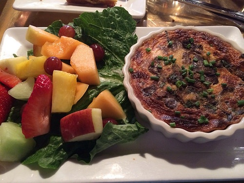 I really like quiche. And red grapes.