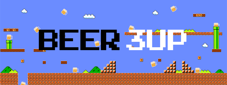 A header image for the Beer 3Up event! Beer + Video Games = AWEOME.